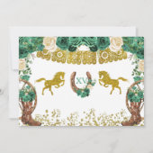 Invitation Charra, Chasseur Vert Occidental Sauvez La Date (Dos)