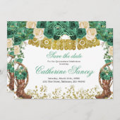 Invitation Charra, Chasseur Vert Occidental Sauvez La Date (Devant / Derrière)