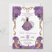 Invitation Charra Vestidos Quinceañera de l'ouest violet clai (Devant)