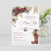 Invitation Charro charro espagnol Quinceanera (Debout devant)