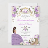 Invitation Charro Charro, fille Quinceañera (Devant)