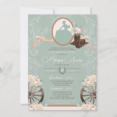 Invitation Charro Occidental Quinceanera de la Monnaie de Ros (Devant)