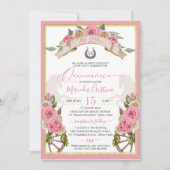 Invitation Charro Occidental Roses Roses Roses Roses Roses Ro (Devant)