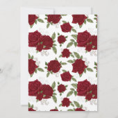 Invitation Charro Quinceanera, l'élégante Occidentale Rose de (Dos)