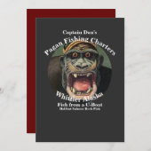 Invitation Charters de pêche païens du capitaine Dan à Whitti (Devant / Derrière)