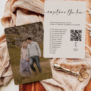 Invitation Chasse à la photo Je vois jeu de mariage Capturez