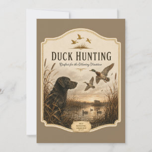 Invitation Chasse au canard