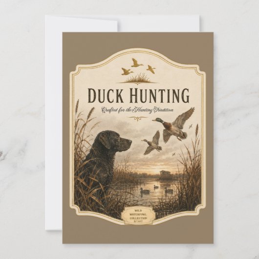 Invitation Chasse au canard (Devant)