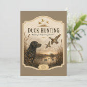 Invitation Chasse au canard (Debout devant)