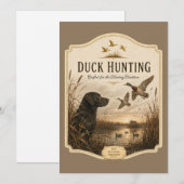 Invitation Chasse au canard (Devant / Derrière)