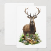 Invitation Chasse au cerf (Devant / Derrière)