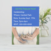 Invitation Chasse au Trésor (Debout devant)