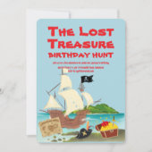 Invitation Chasse au trésor Anniversaire (Devant)