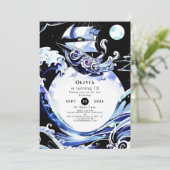 Invitation Chasse au trésor Boho Pirate Anniversaire (Debout devant)