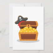 Invitation Chasse au trésor Pirate Anniversaire Fête Invitati (Dos)