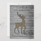 Invitation Chasse aux cerfs Sports Rustiques Extérieur Hommes (Devant)