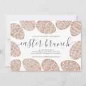 Invitation Chasse aux oeufs Cute boho Scandi Brunch de la Cha (Devant)