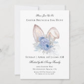 Invitation Chasse aux oeufs de Brunch de Pâques (Devant)