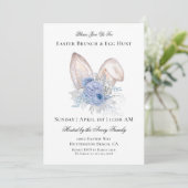 Invitation Chasse aux oeufs de Brunch de Pâques (Debout devant)