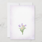 Invitation Chasse aux oeufs de Brunch de Pâques Lapin mou pou (Dos)