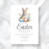 Invitation Chasse Aux Oeufs De Lapin Et Dîner De Pâques