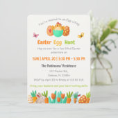 Invitation Chasse aux oeufs de Pâques (Debout devant)