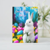 Invitation Chasse aux oeufs de Pâques (Debout devant)