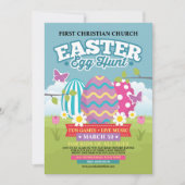 Invitation Chasse aux œufs de Pâques (Devant)