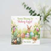 Invitation Chasse aux œufs de Pâques (Debout devant)