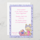 Invitation Chasse aux oeufs de Pâques (Devant / Derrière)