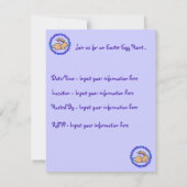 Invitation Chasse aux oeufs de Pâques ! (Dos)