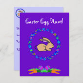 Invitation Chasse aux oeufs de Pâques ! (Devant / Derrière)