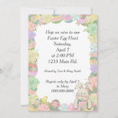 Invitation Chasse aux oeufs de Pâques Amusant (Devant)