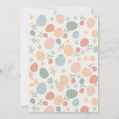 Invitation Chasse aux oeufs de Pâques aux lapins de printemps (Dos)