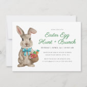 Invitation Chasse aux oeufs de Pâques et Brunch (Devant)