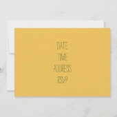 Invitation Chasse aux oeufs de Pâques Fête de Pâques lapin ve (Dos)