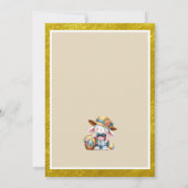 Invitation Chasse aux œufs de Pâques | Fête florale de vacanc (Dos)