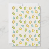 Invitation Chasse aux oeufs de Pâques lapin mignon lapin lapi (Dos)