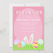 Invitation Chasse aux oeufs et Brunch de Pâques (Devant)