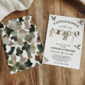 Invitation Chasse Baby shower garçon