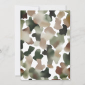 Invitation Chasse Baby shower garçon (Dos)