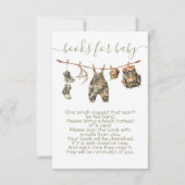 Invitation Chasse Camo Baby showers livres pour bébé (Devant)