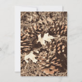Invitation Chasse Camo Camouflage Cadeaux pour chasseurs (Dos)