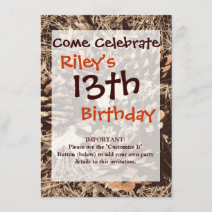 Invitation Chasse Camo Camouflage Cadeaux pour chasseurs