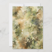 Invitation Chasse Camo petit chasseur Trouvez l'invité BINGO (Dos)