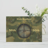 INVITATION CHASSE/CERVEAU/INVITATION D'ANNIVERSAIRE - CHANGER (Debout devant)