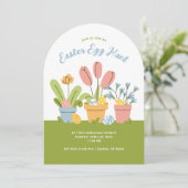 Invitation Chasse communautaire aux oeufs de Pâques (Debout devant)