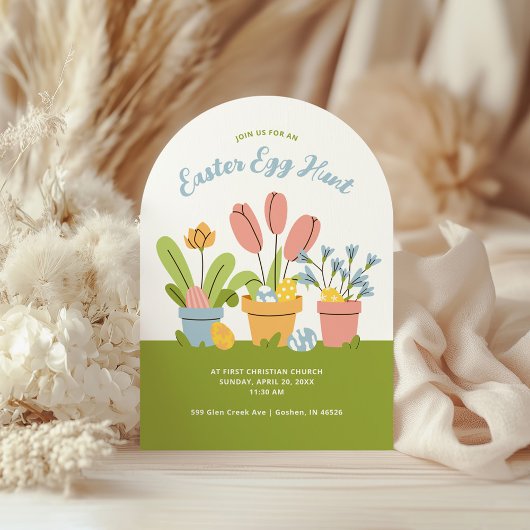 Invitation Chasse communautaire aux oeufs de Pâques