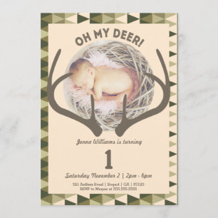 Invitation Chasse de l'anniversaire des andouillers de la