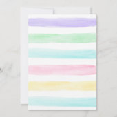 Invitation Chasse de Pâques aux oeufs de poussin à l'aquarell (Dos)